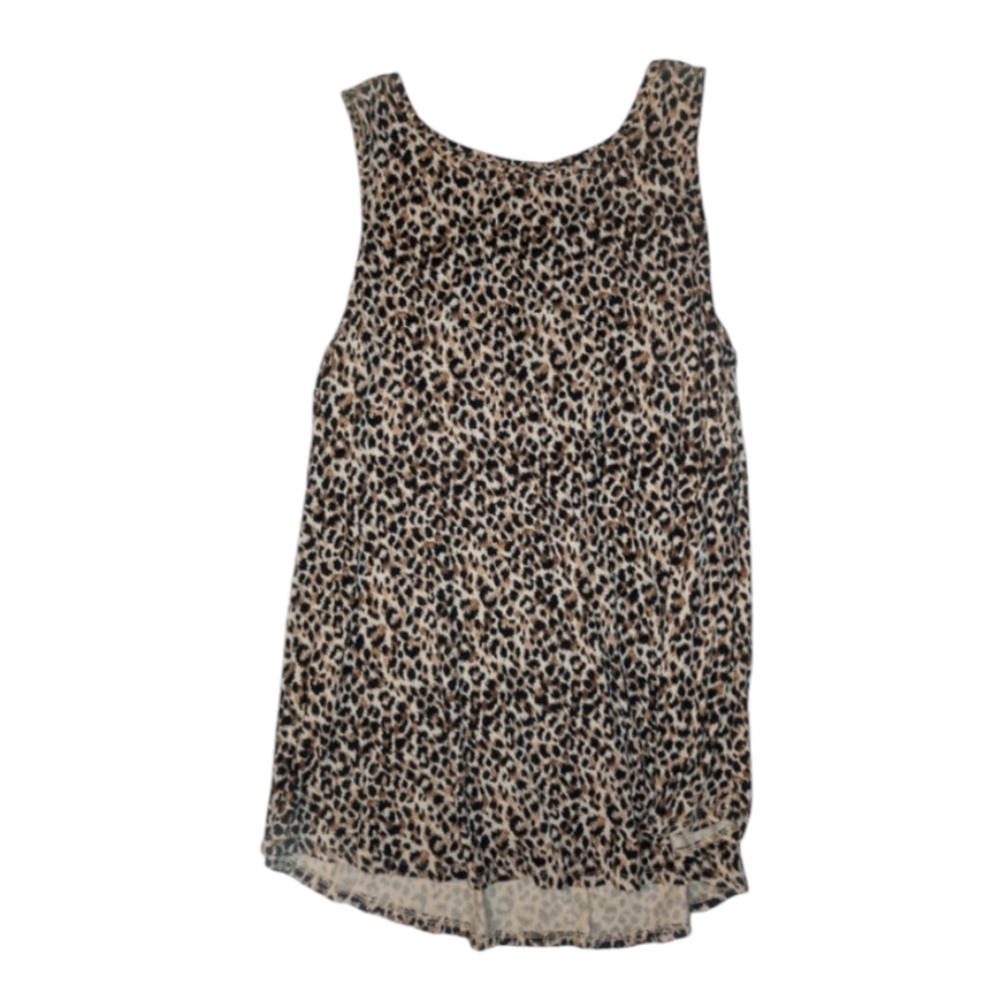 Cheetah print sleeveless top